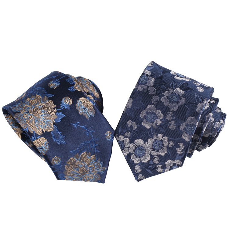 Factory Personal Custom Woven Jacquard Silk High Quality Floral Pattern Tie Suit Accessories Fashion Pure Silk Neckties For Mens