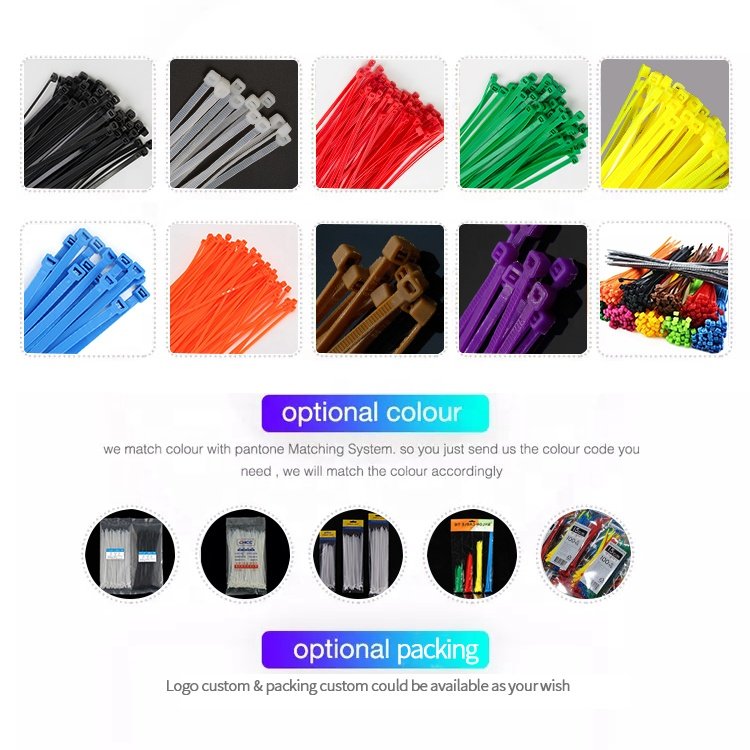 High Quality Self-Locking cable tie Wholesale Manufacturer China 3.6*350MM Nylon Cable Tie