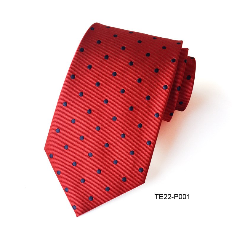 Spot Supply Polyester Jacquard Men's Tie Business Occasion Casual Fashion Polka-dot Small Dot Tie Wholesale