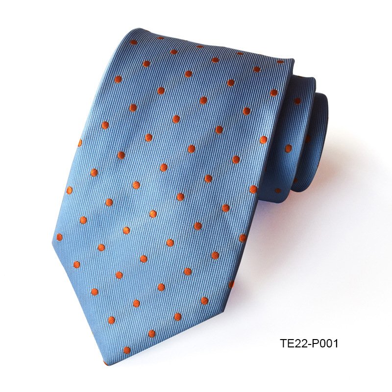 Spot Supply Polyester Jacquard Men's Tie Business Occasion Casual Fashion Polka-dot Small Dot Tie Wholesale