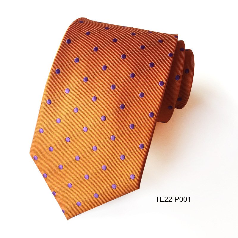 Spot Supply Polyester Jacquard Men's Tie Business Occasion Casual Fashion Polka-dot Small Dot Tie Wholesale