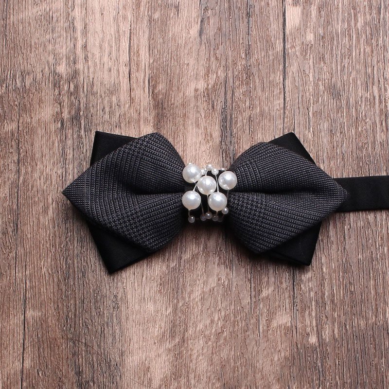 Hao Han Wholesale Customize Accessories Fashion Classic Polyester Multiple Design Bow Tie Straps Self Tie Bow Ties
