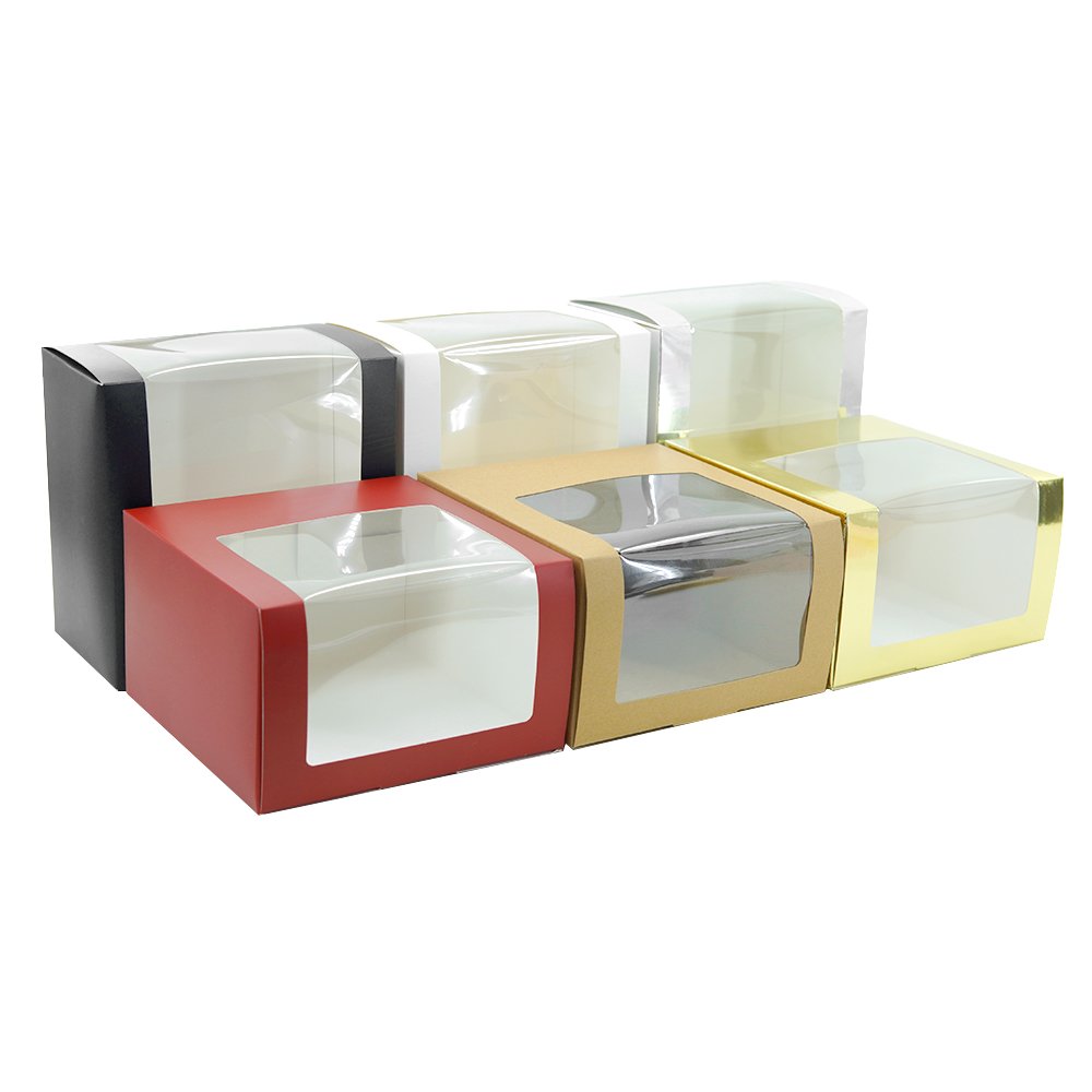 Custom Design Printed Snap Cap Paper Card Box For Baseball Cap Hat Mailer Box With PVC Clear Window Hat Gift Box Packaging