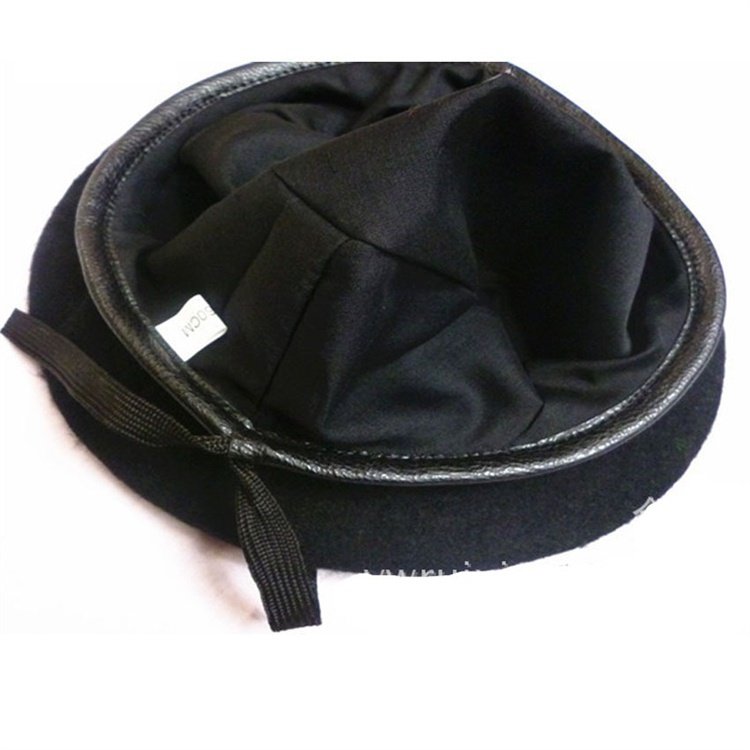 Lining Red Hat Men Women Black Green Plain Hat Fashion Customized Logo High Quality 100 Wool Custom Tactical Soft French Beret