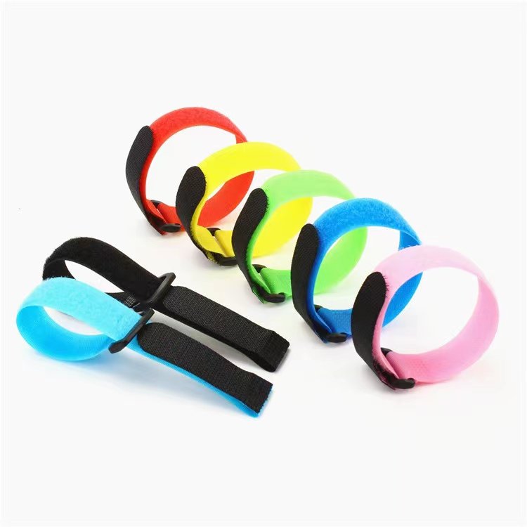 Adjustable Nylon Hook and Loop Strap Cable Tie Cinch Strap with Buckle for Battery Strapping Power