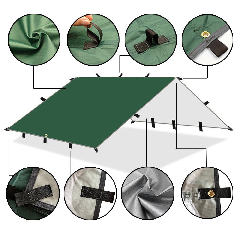 Foerstine manufacturer Wholesale large ultralight waterproof sunshade canopy outdoor shelter survival 3*3m camping tent tarp