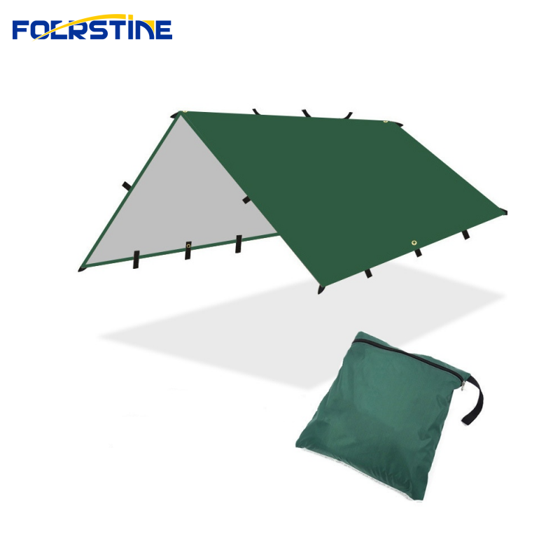 Foerstine manufacturer Wholesale large ultralight waterproof sunshade canopy outdoor shelter survival 3*3m camping tent tarp
