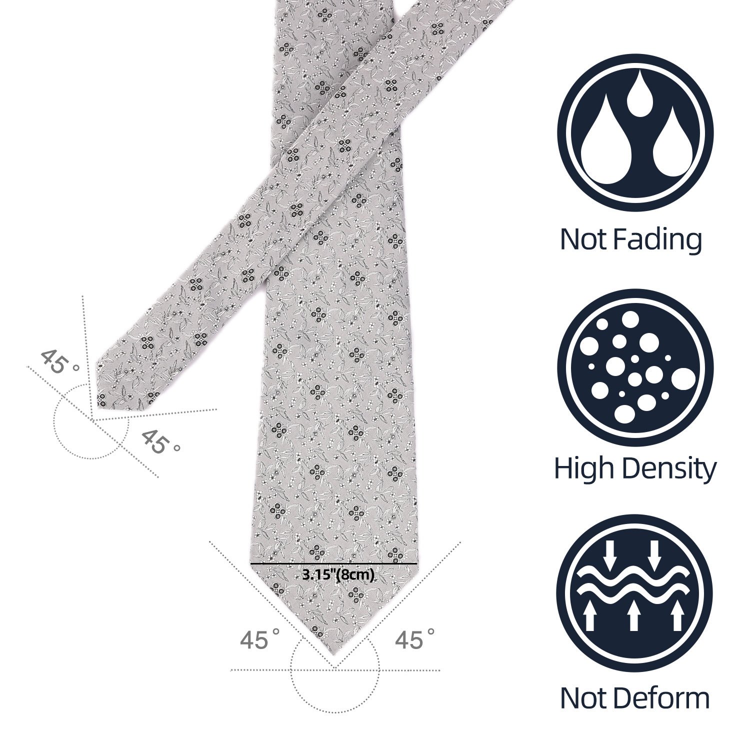 Custom Slim Logo 8CM Tie Silk Neck Luxury Neckties Tie Man Manufacturer Italian Quality Silk Woven Ties