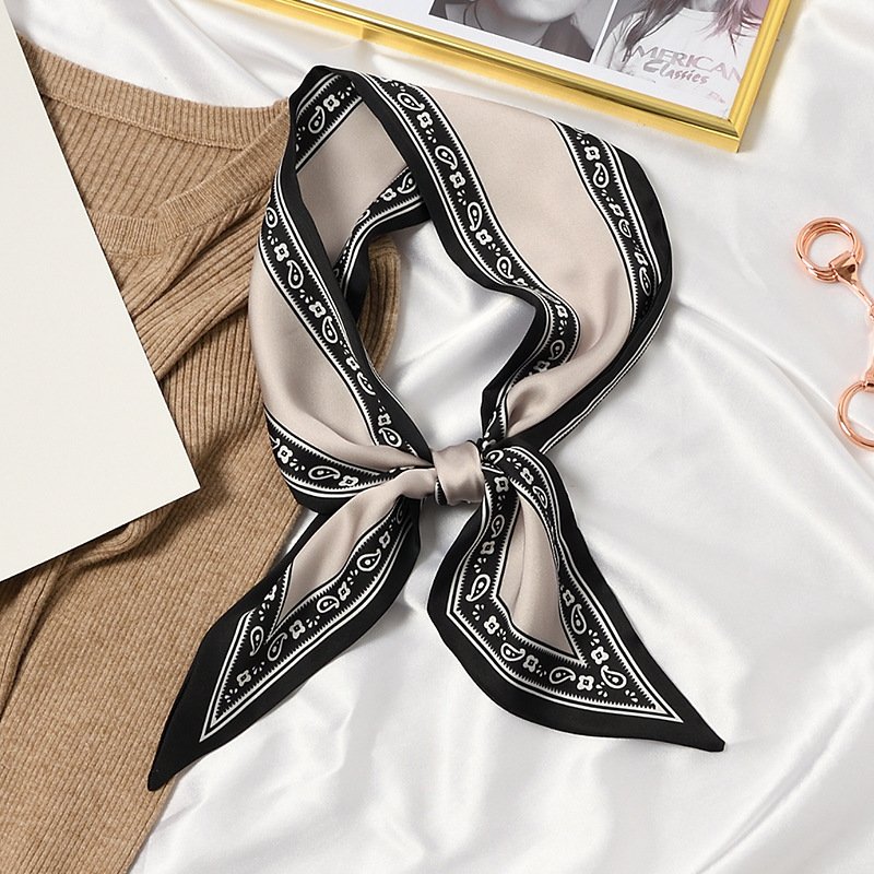 Print Long Hairband Ribbon for Women Girls Bandana Neck Tie Headband Bag Scarf Scarves Popular Belt Hair Accessories