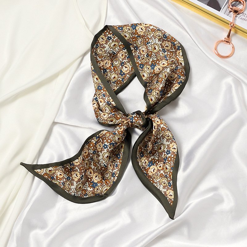 Print Long Hairband Ribbon for Women Girls Bandana Neck Tie Headband Bag Scarf Scarves Popular Belt Hair Accessories