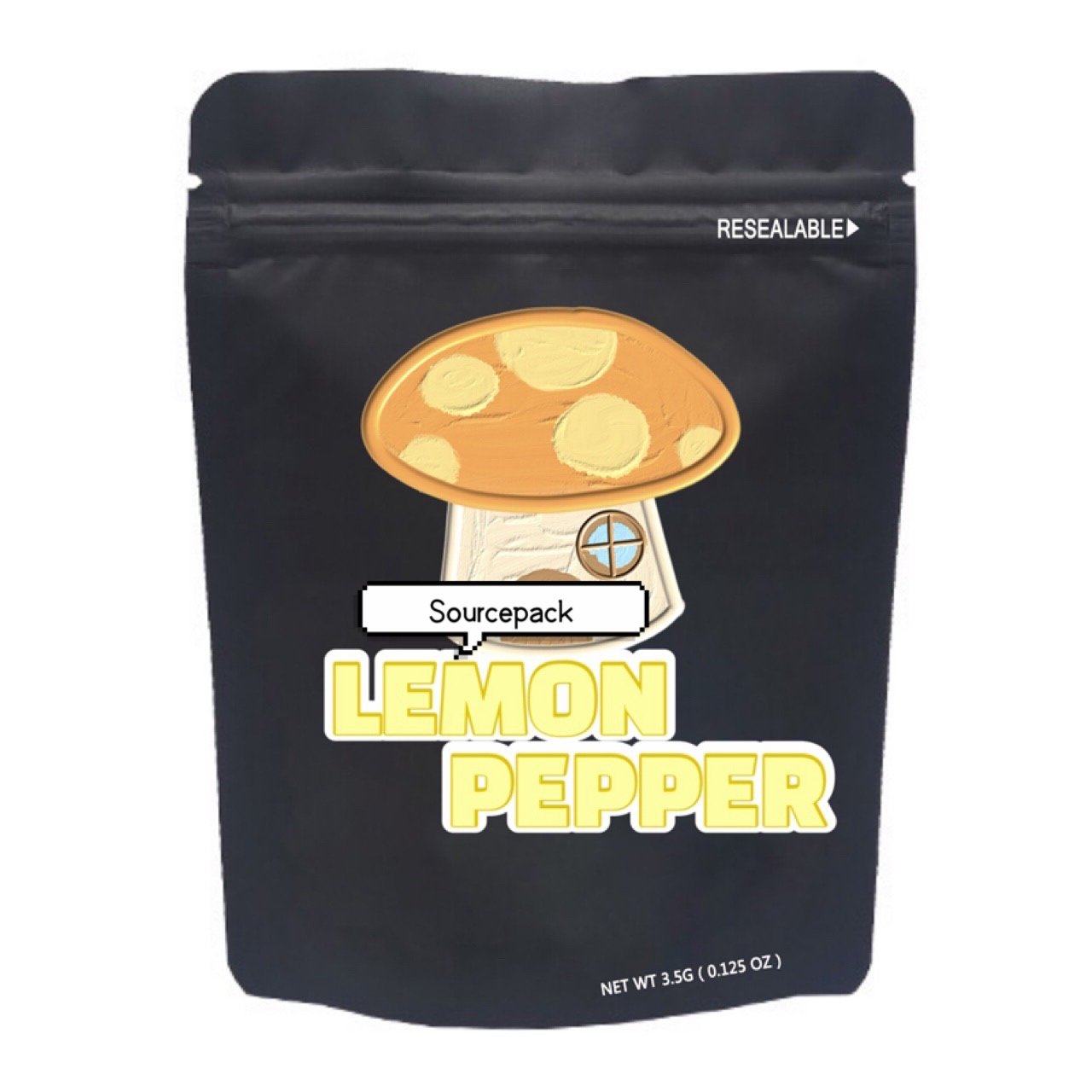 Sourcepack Smell Proof Packing Printed Zip Custom Ziplock Logo Plastic Stand up Pouch Edible Packaging Doypack Mylar Bag