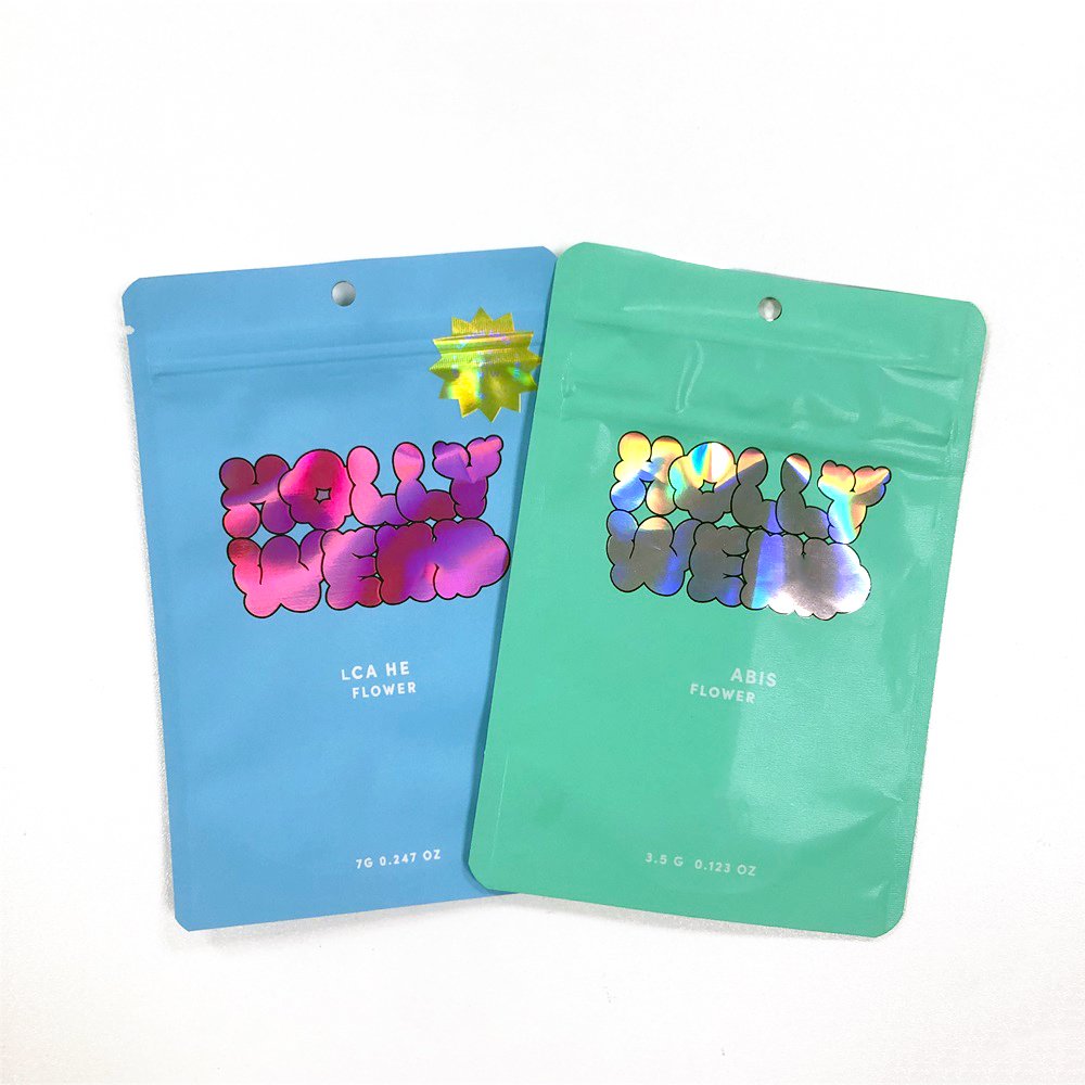 Sourcepack Smell Proof Packing Printed Zip Custom Ziplock Logo Plastic Stand up Pouch Edible Packaging Doypack Mylar Bag