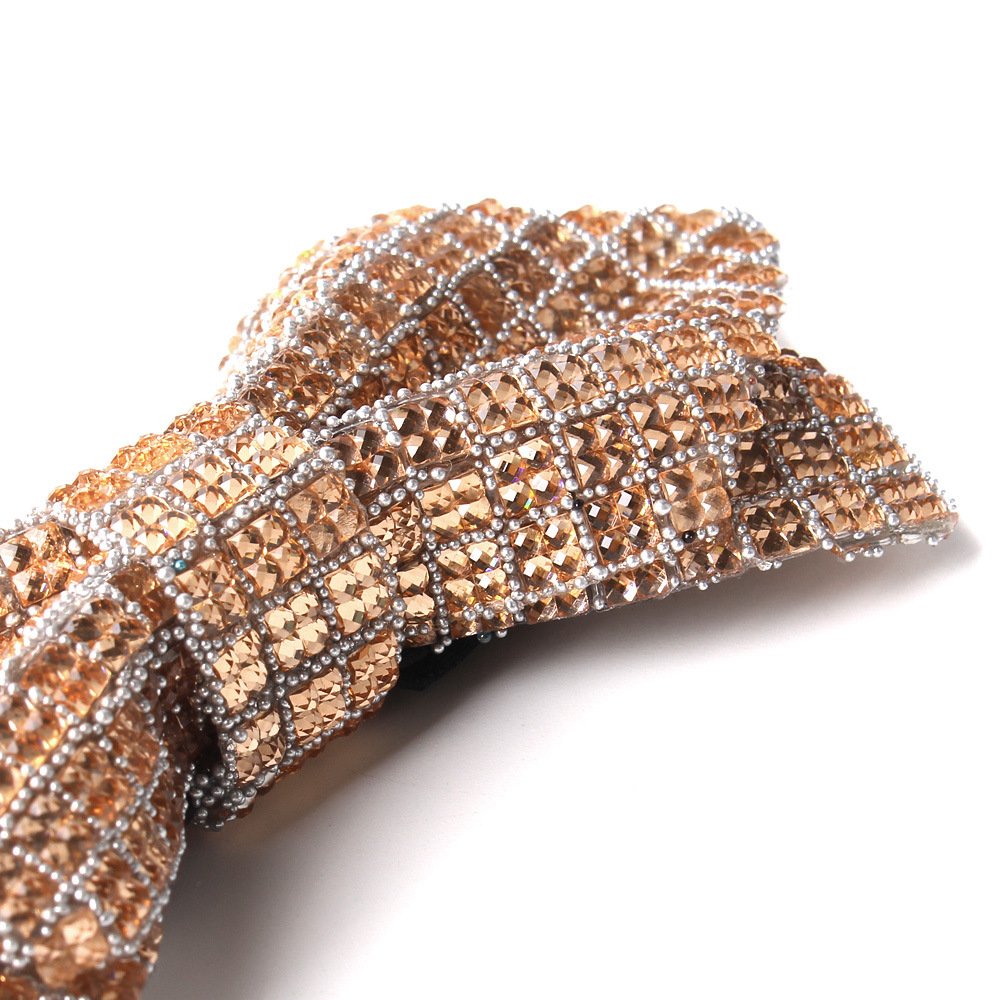 Men Women Wedding Party Banquet Fashion Shiny Bowtie Glitter Diamond Rhinestone Crystal Bow Tie