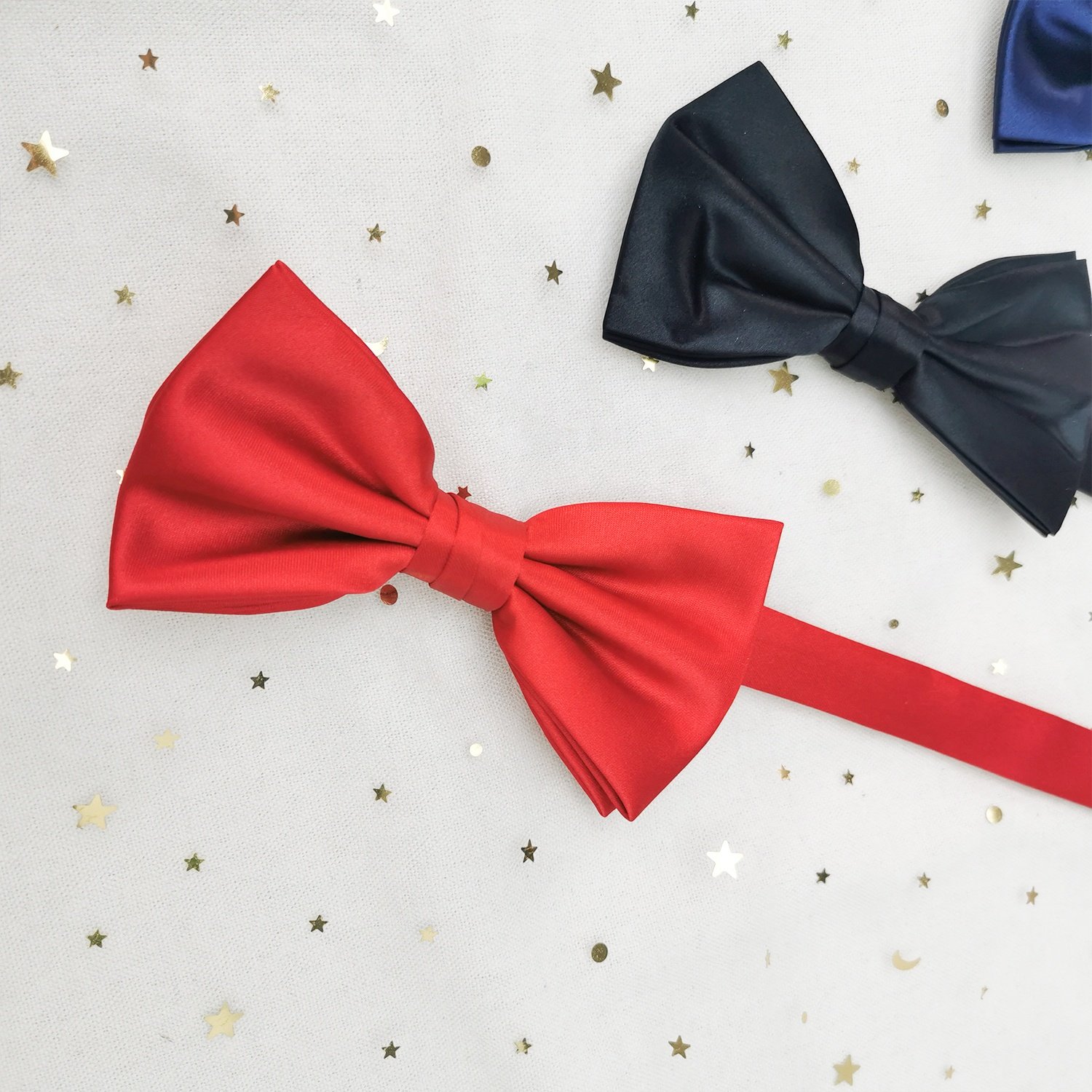 Luxury 100% real silk bow tie 16momme 19momme 22momme accept customised