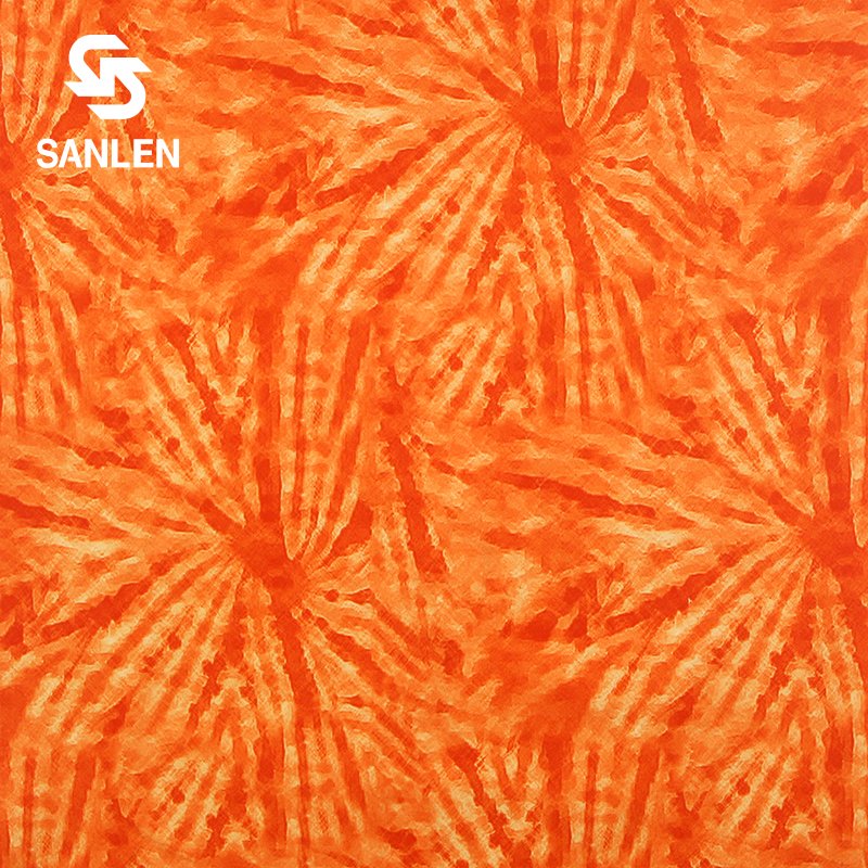 New Hawaiian Beach Short Peach Skin Pongee Custom 100% Polyester African Twill Tie dye Digital Printing Fabric Print For Jacket
