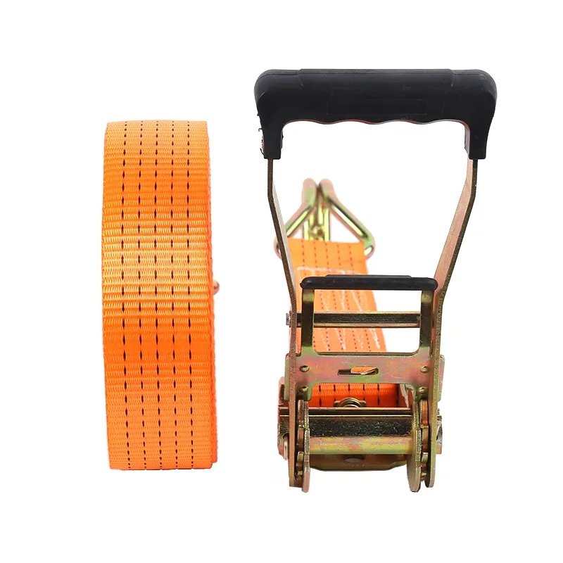 2 inch 50mm Retractable Ratchet Strap Truck Loading Belt Ratchet Tie Down Strap