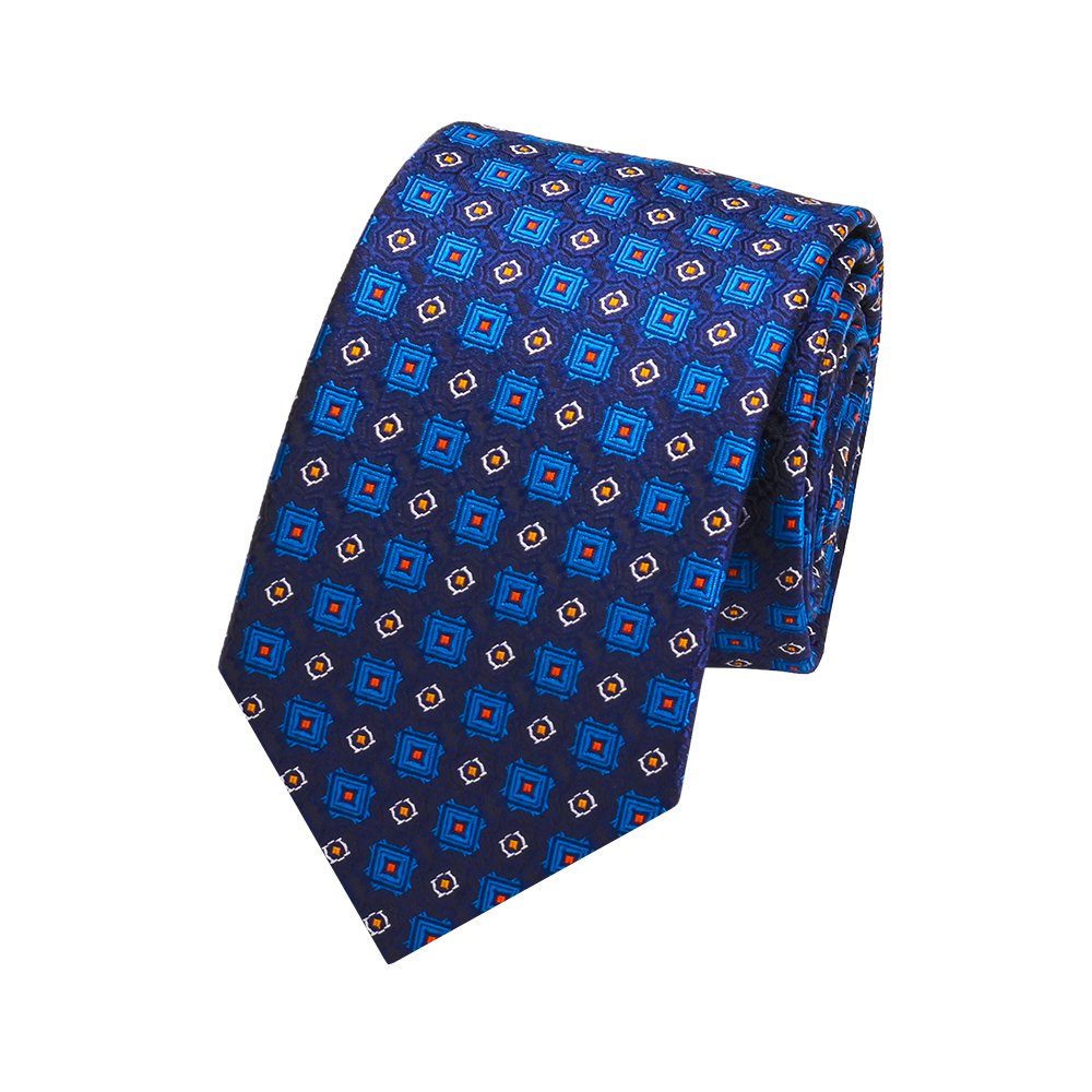 YiLi Men Jacquard Woven Microfiber Polyester Necktie Tie