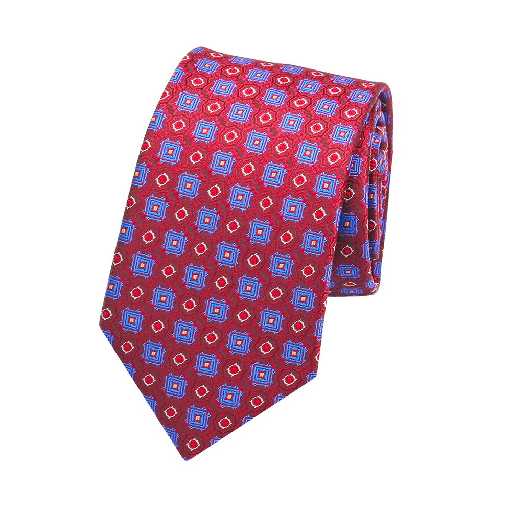 YiLi Men Jacquard Woven Microfiber Polyester Necktie Tie
