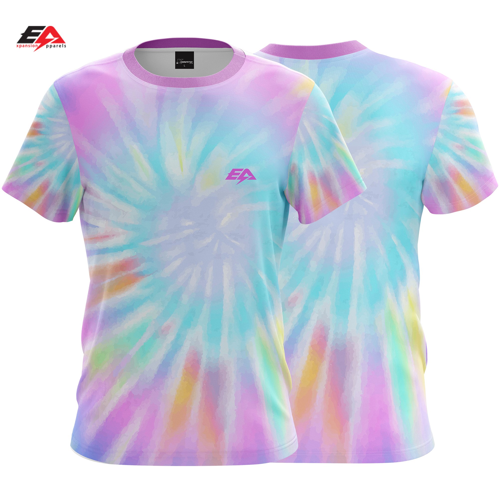 Women's Cotton Tie-Dye T-Shirt Soft Feel Casual Fashion Apparel with Custom OEM Print Summer Fashion Clothing