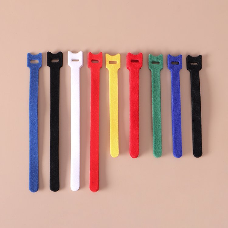 Cable management tape, cuttable data cable organizer, self-adhesive tie