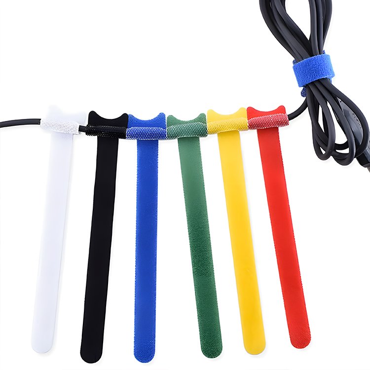 Cable management tape, cuttable data cable organizer, self-adhesive tie