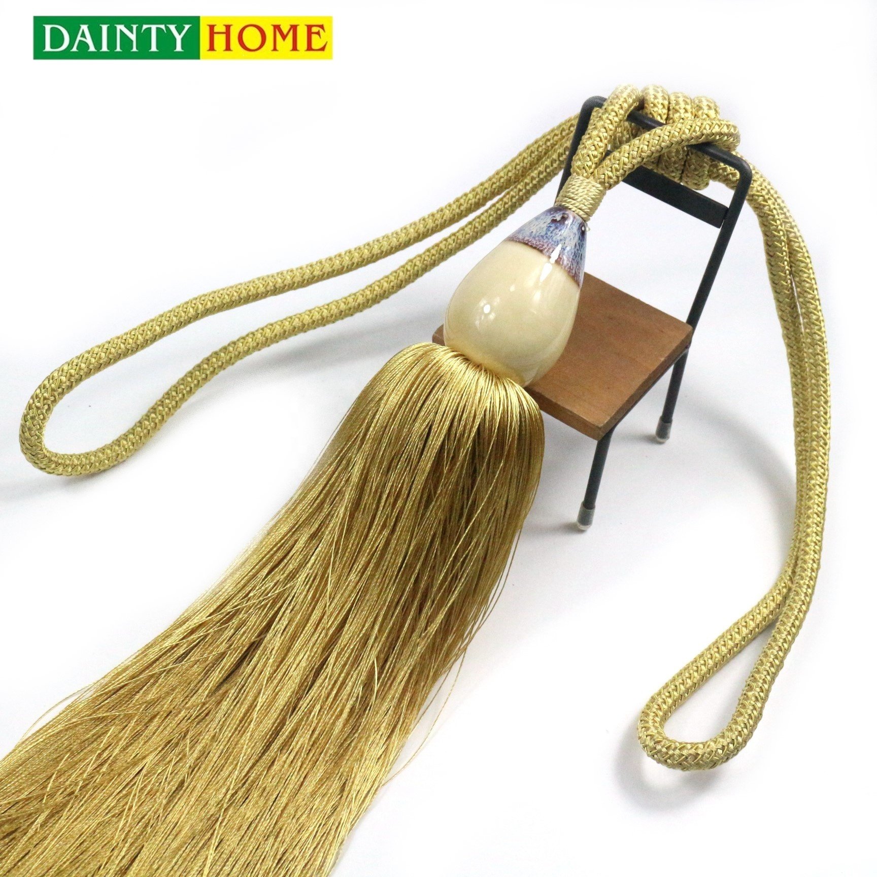 Factory wholesale new product long tie back curtain tassel