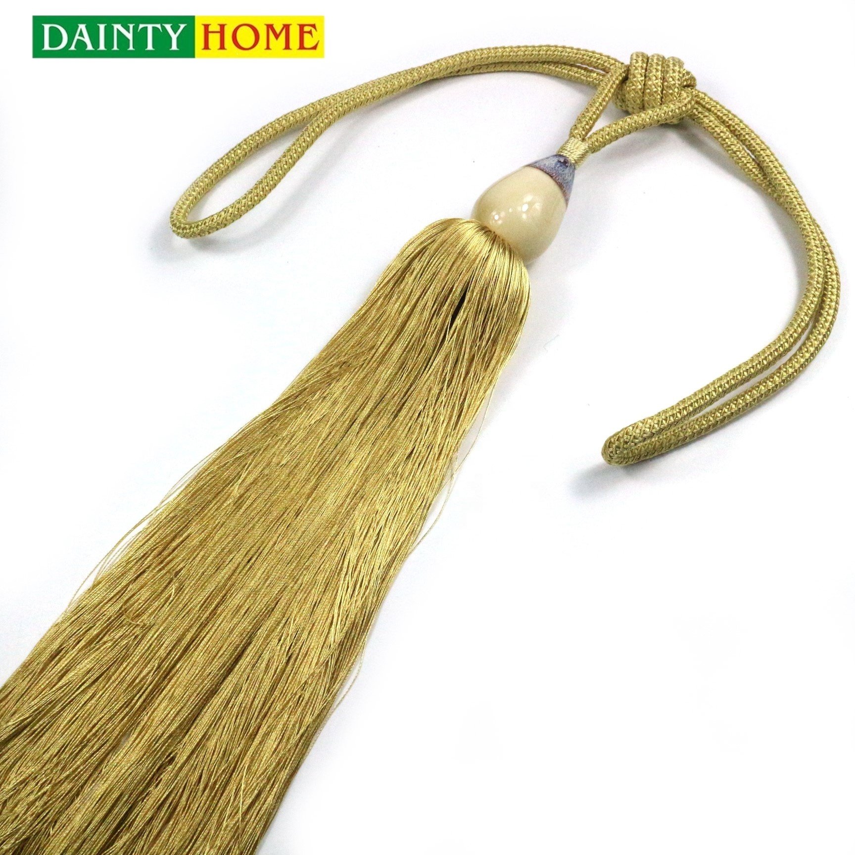Factory wholesale new product long tie back curtain tassel