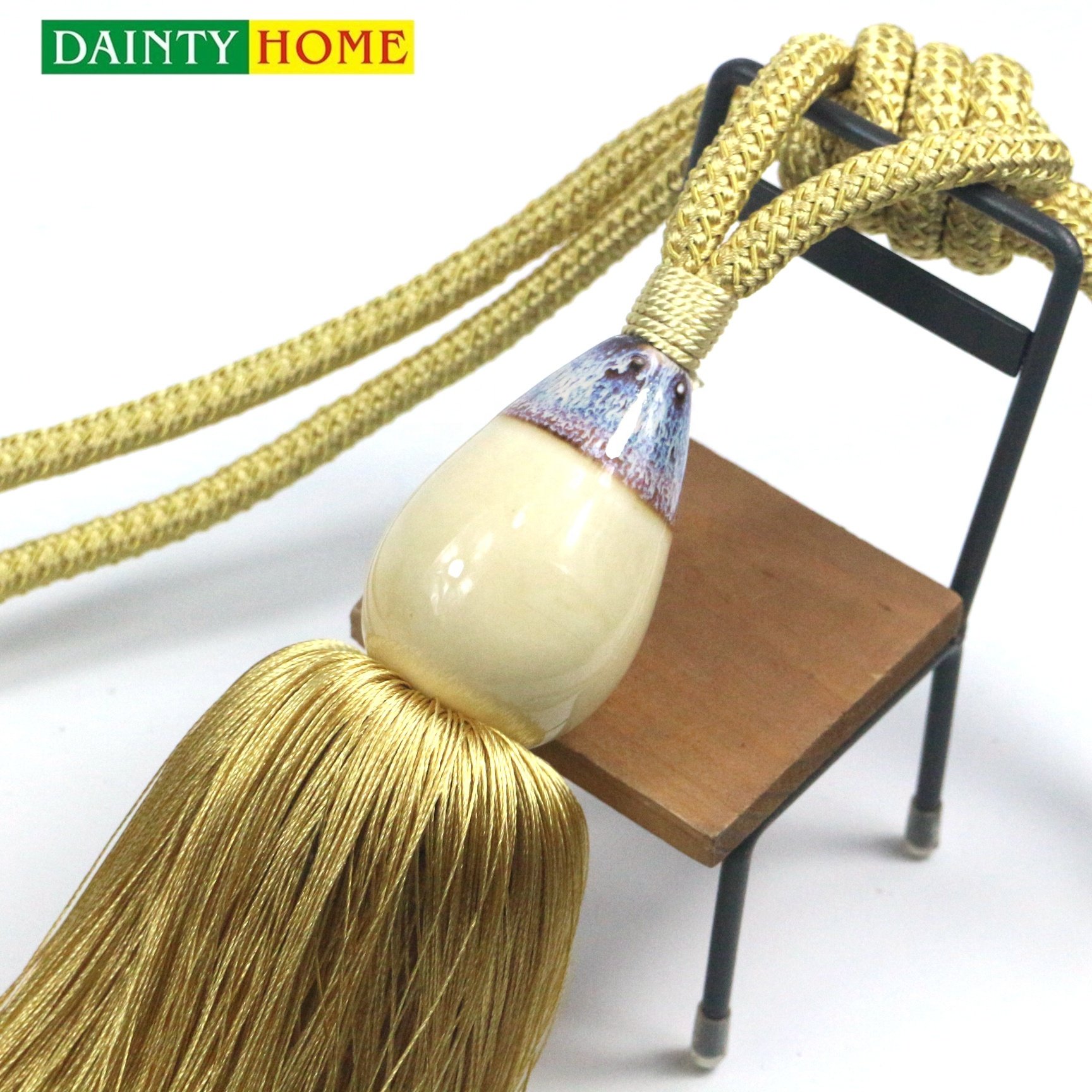 Factory wholesale new product long tie back curtain tassel