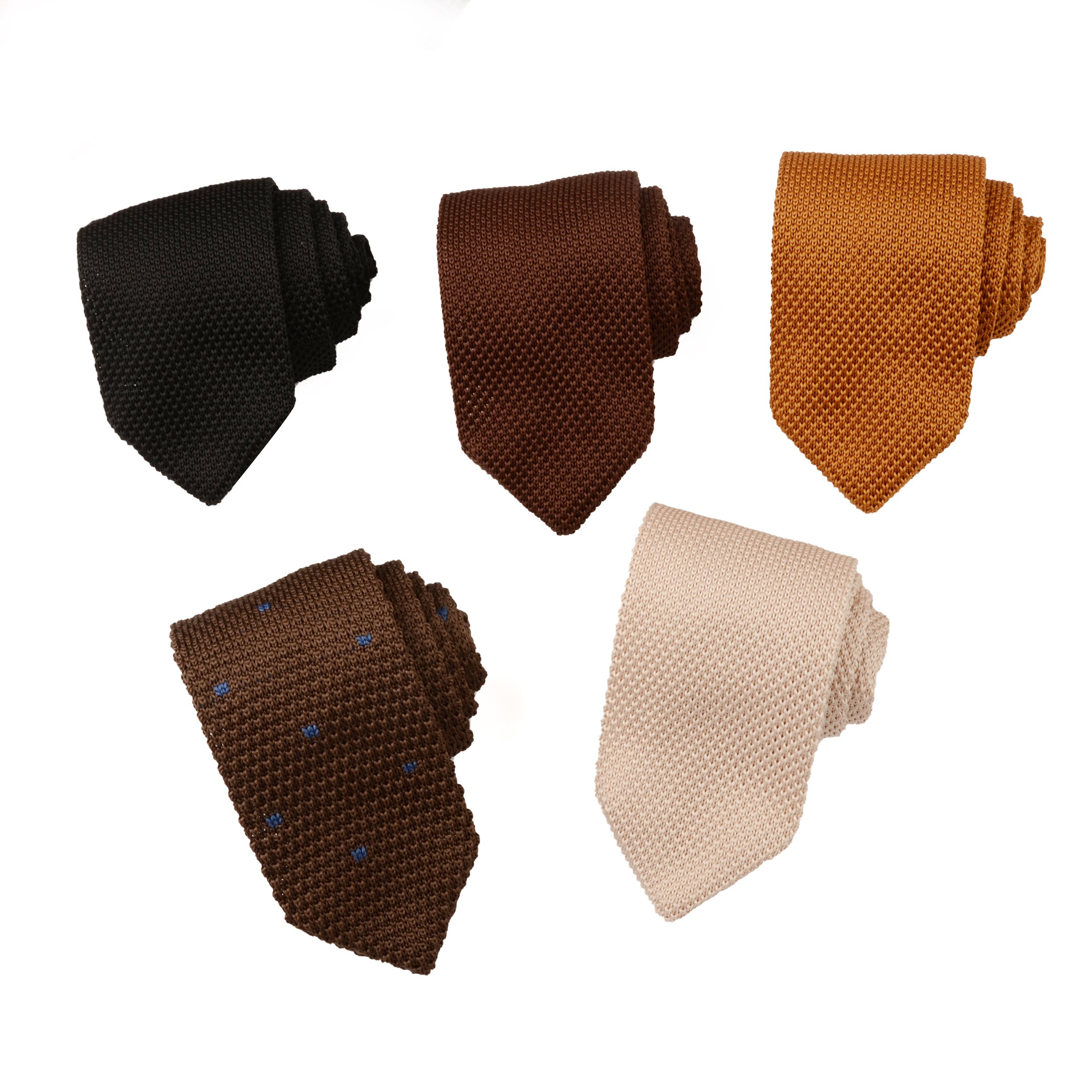 Hamocigia China Manufacturer Custom Handmade Solid Colour New Design Neckwear Knitted Ties Men