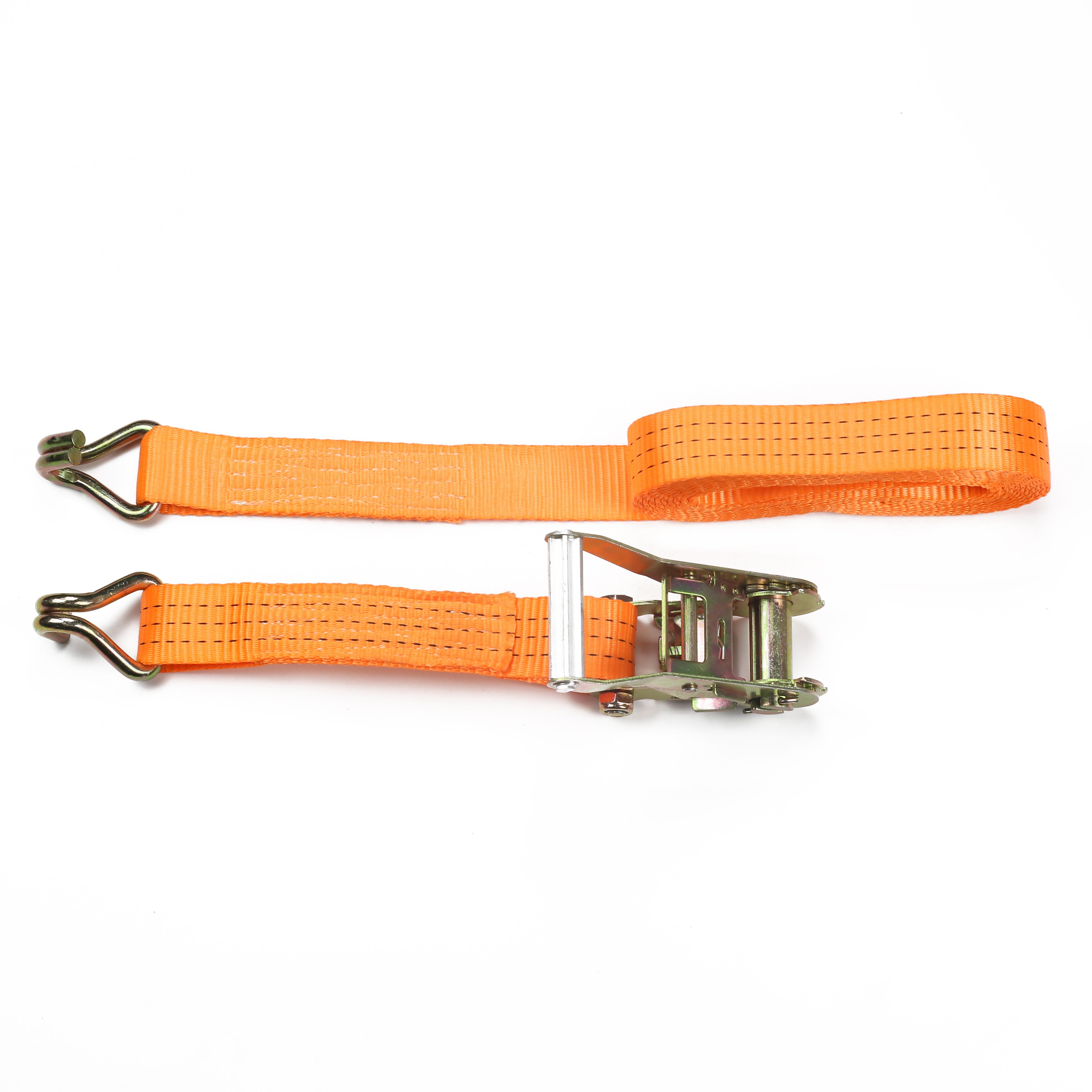 Customized 1500Kg Retractable Ratchet Tie Down Straps For Cargo