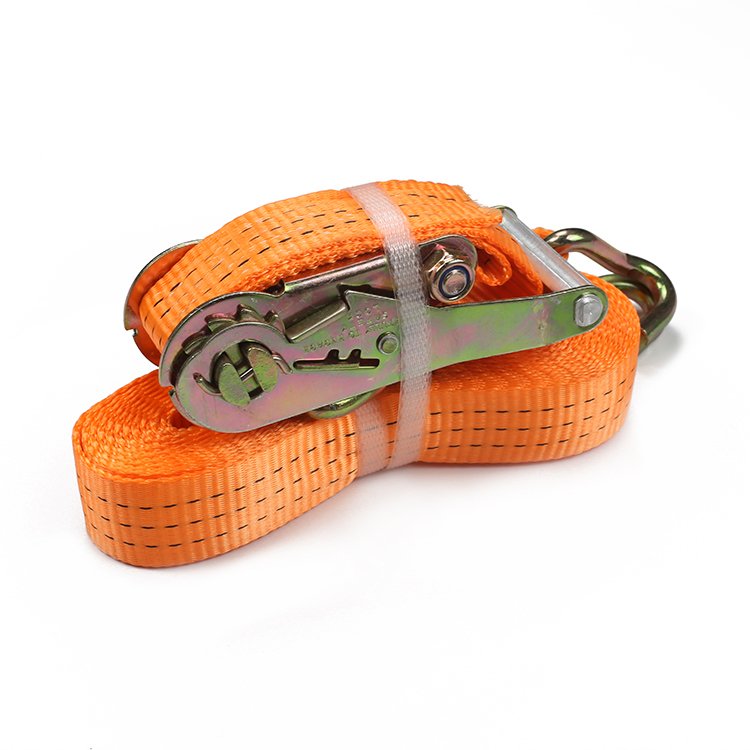 Customized 1500Kg Retractable Ratchet Tie Down Straps For Cargo