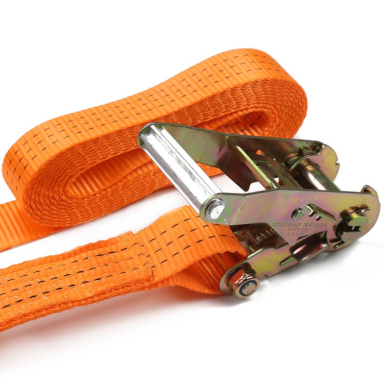Customized 1500Kg Retractable Ratchet Tie Down Straps For Cargo
