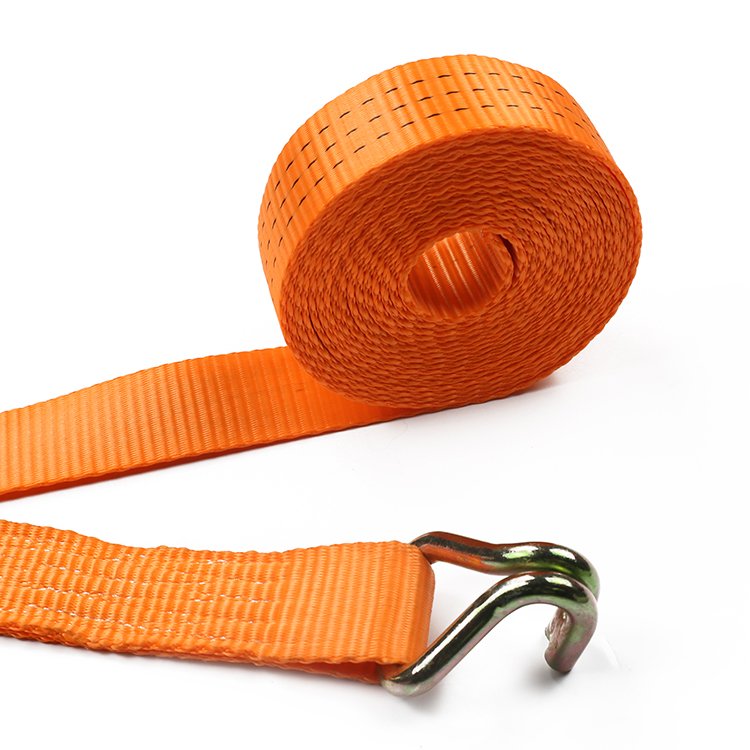 Customized 1500Kg Retractable Ratchet Tie Down Straps For Cargo