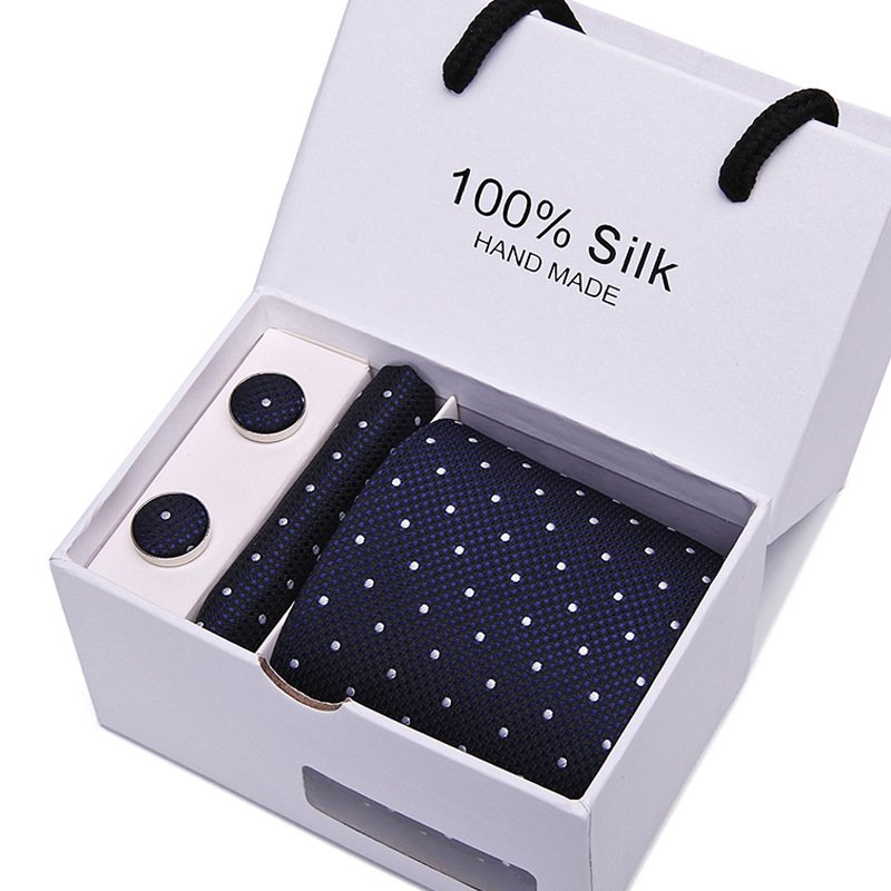 New Design Tie Men's Polyester Knitted Simple Dot Strip Custom Knit Tie Knitted Neckties With Logo