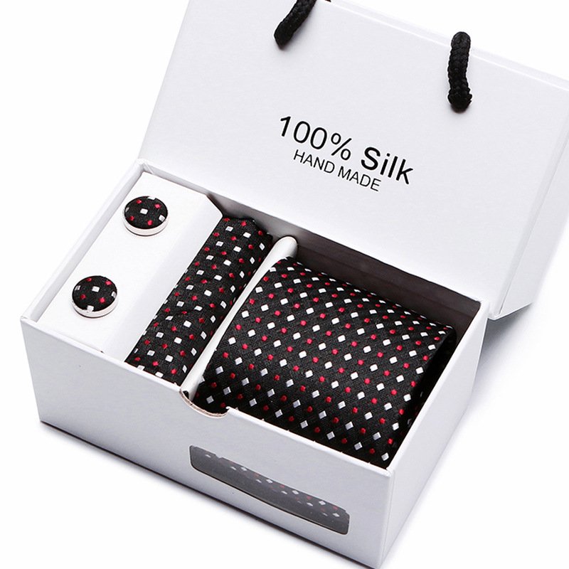 New Design Tie Men's Polyester Knitted Simple Dot Strip Custom Knit Tie Knitted Neckties With Logo