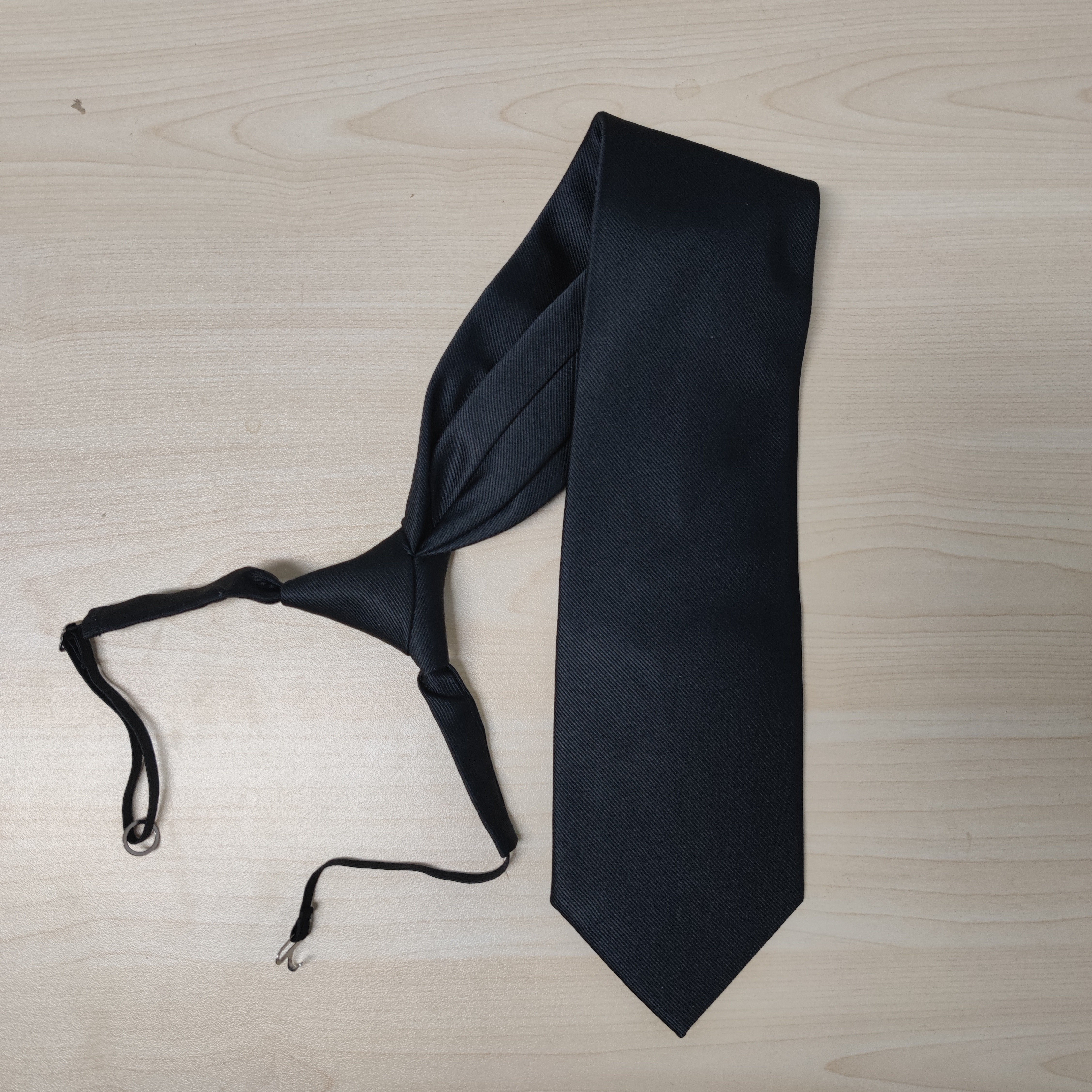 100% Polyester or Customized Material Black Color Men's Dress Tie