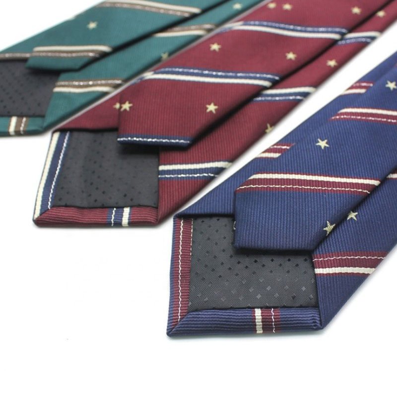 Perfect nostalgic retro style high quality jacquard business neck tie custom logo tie