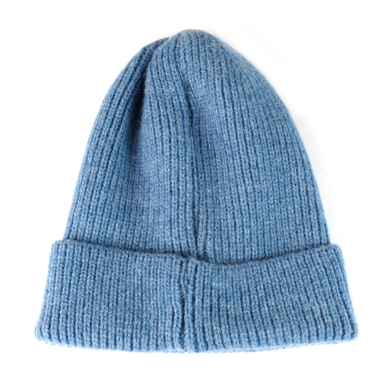 Wholesale Custom Blank Winter Thick Warm Knitted Fisherman Beanie Cap Beanie Knit Hats With Your Logo