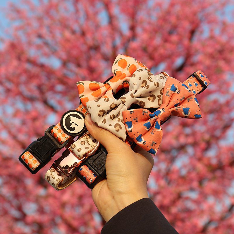 OKEYPETS Wholesale Sublimation Dow Pet Bow Ties Custom Patterns Colorful Durable Movable Cat Dog Christmas Bow Tie