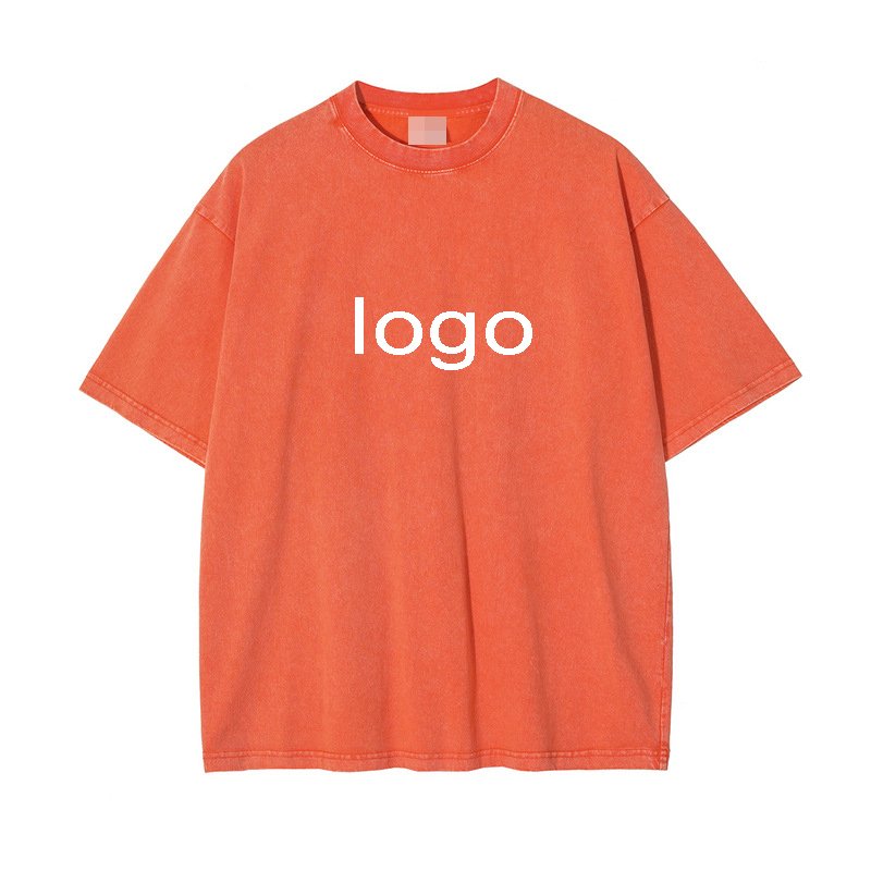Manufacturers custom graphic dtg tshirt cotton cropped men distressed streetwear oversized jersey boxy acid wash t shirt vintage