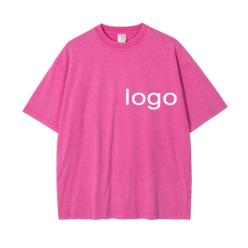 Manufacturers custom graphic dtg tshirt cotton cropped men distressed streetwear oversized jersey boxy acid wash t shirt vintage