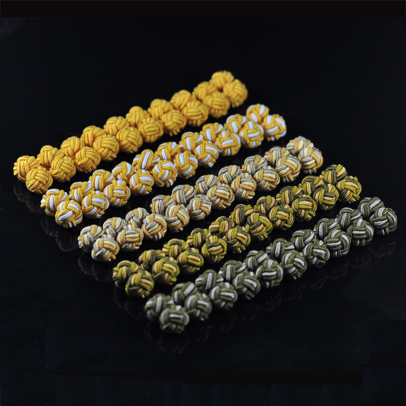 Custom Solid and Colorful Elastic Silk Knot Cufflinks for Men's T-Shirt for Parties Engagements Anniversaries