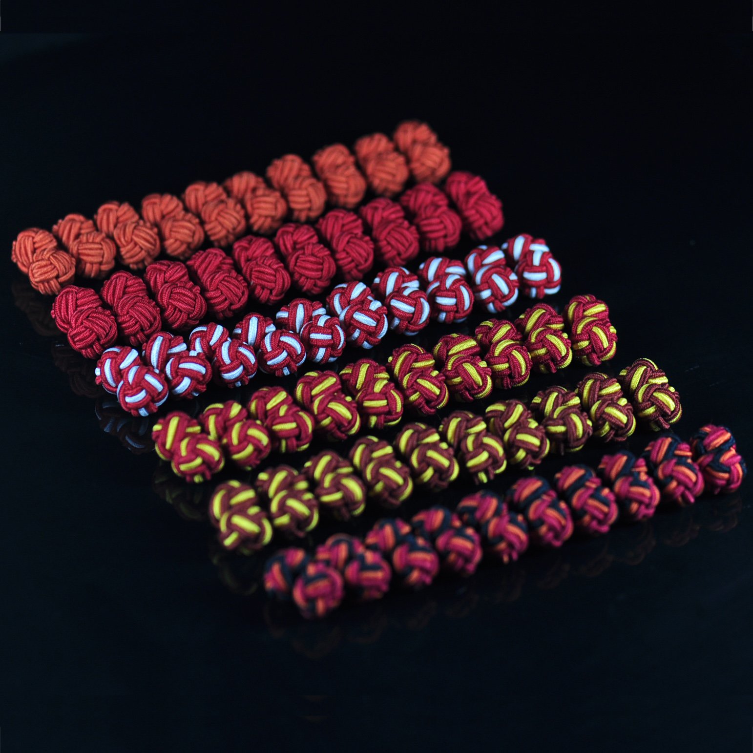 Custom Solid and Colorful Elastic Silk Knot Cufflinks for Men's T-Shirt for Parties Engagements Anniversaries