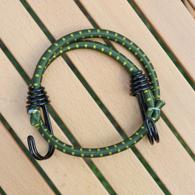 Bungee Cord with Hooks Marine Grade Shock Cord with 2 Hooks Elastic Cord Bungee Cords Strap Bungees Tie Downs Camping Cars