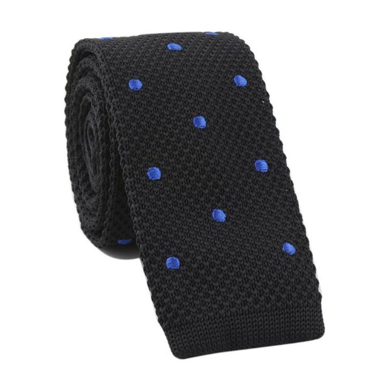 High Quality 100% Silk Polka Dot Knit Tie for Men New Release