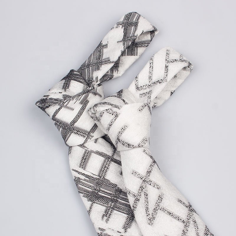 2024 Business Wear Suit Necktie Custom Pattern Print Checks Mixed Fabric Men Neck Ties