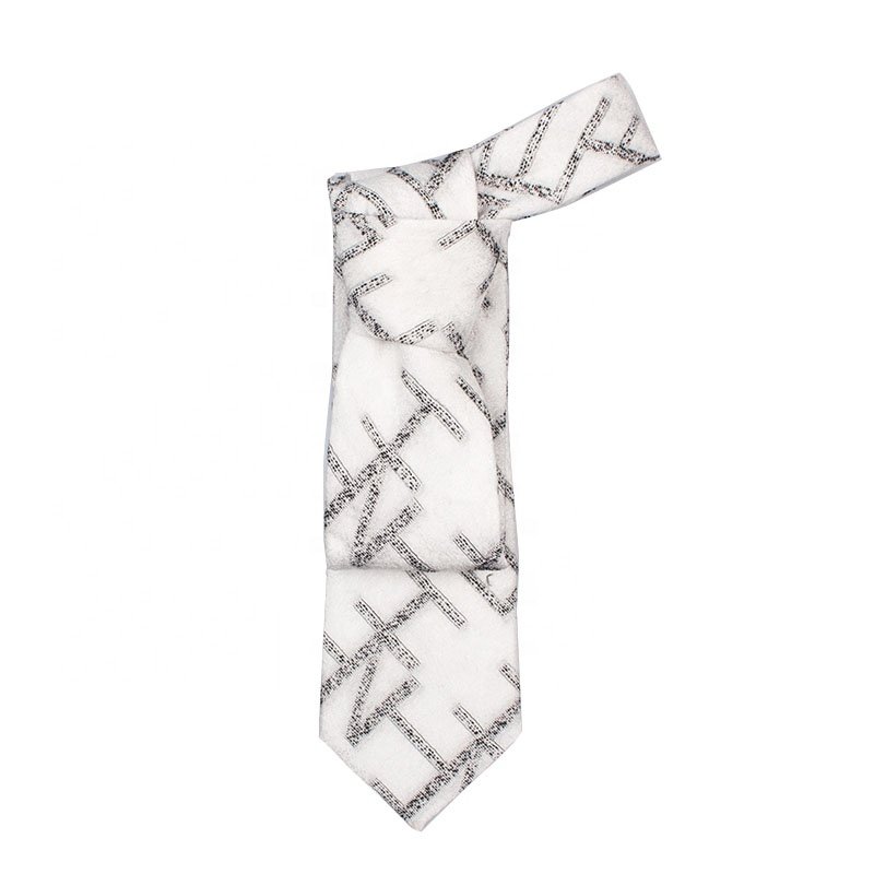2024 Business Wear Suit Necktie Custom Pattern Print Checks Mixed Fabric Men Neck Ties