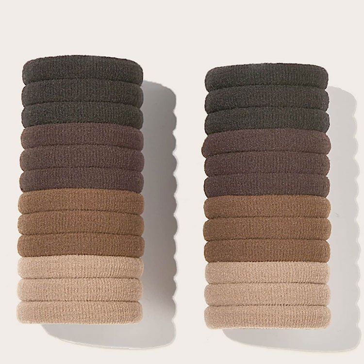 Women Fashion Elastic Rubber Bands Ponytail Holders Accessory Silk Satin Scrunchies Hair Tie