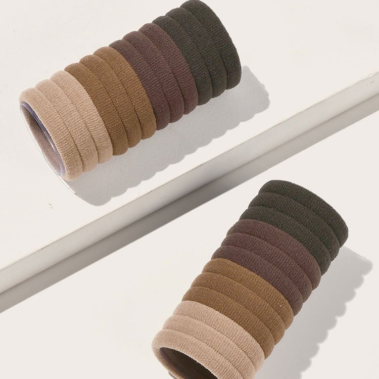 Women Fashion Elastic Rubber Bands Ponytail Holders Accessory Silk Satin Scrunchies Hair Tie