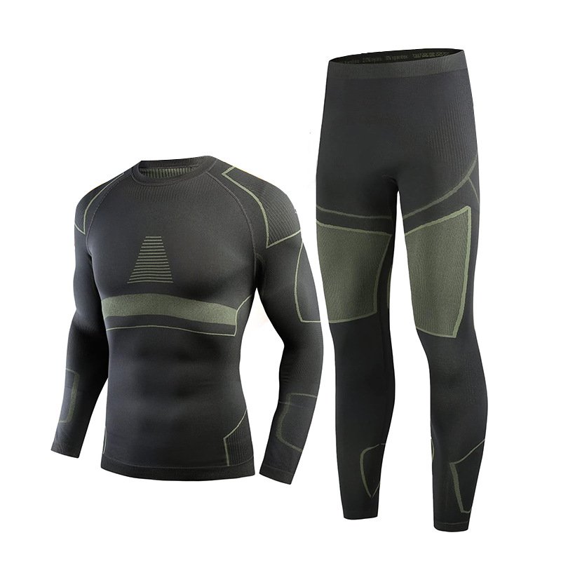 2024 Winter New Arrivals Seamless top quality keep warm and fast dry fabric skiing snow underwear set thermal underwear for men